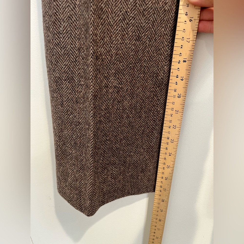 Pendleton Vintage Brown Wool Herringbone High Wai… - image 10
